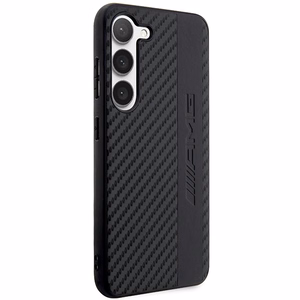 AMG AMHCS23SBLSCA S23 S911 melns/melns cietais apvalks Carbon Stripe&Embossed