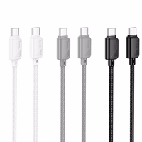Kabelis USB C uz USB C Hoco 3A 60W 1 m X113 melns