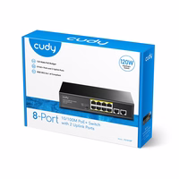 Cudy FS1010P network switch Fast Ethernet (10/100) Power over Ethernet (PoE) melns