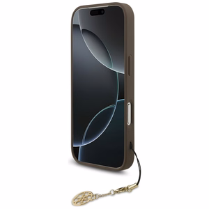 Guess 4G Charms Collection MagSafe чехол для iPhone 17 Pro - коричневый