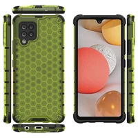 Honeycomb vāciņš bruņots ar TPU buferi Samsung Galaxy A42 5G zaļš