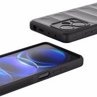 Viedtālruņa apvalks Magic Shield Xiaomi Redmi Note 12 Pro+ elastīgs aizsargs - sarkans