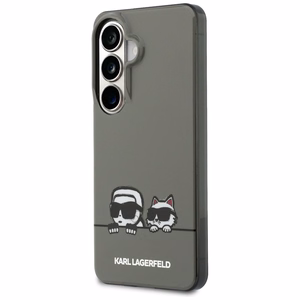 Karl Lagerfeld maciņš IML Peekaboo Karl un Choupette MagSafe priekš Samsung Galaxy S26 melns