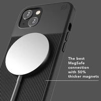 ATOM STUDIOS maciņš SPLIT WOOD FIBRE MAGSAFE IPHONE 13 melns