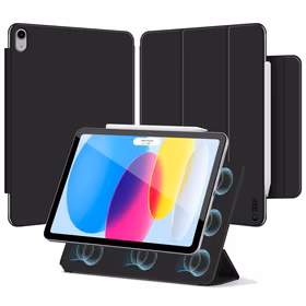 Tech-Protect Smartcase magnētiskais apvalks iPad 10.9” 2022 / iPad 11” 2025 planšetdatoram - melns