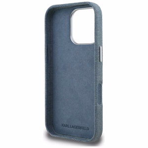 Karl Lagerfeld FW Jeans Signature Logo Maciņš iPhone 16 Pro Max - zils