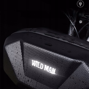 WILDMAN ceļojumu soma velosipēda stūrei ar rāvējslēdzēju, 3,5L, X9, melna