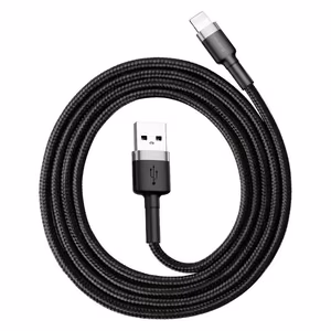 Baseus kabelis Cafule USB - Lightning 1,0 m 2,4A pelēks-melns