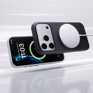 Силиконовый чехол Benks Magnetic Vita Pro (A069) для iPhone 17 Pro оранжевый (кнопка управления камерой)
