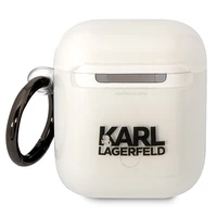 Karl Lagerfeld KLA2HNIKTCT AirPods 1/2 apvalks caurspīdīgs Karl`s Head