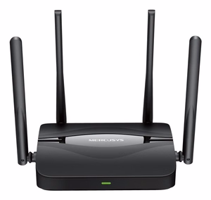Mercusys MR25BE bezvadu maršrutētājs Gigabit Ethernet divjoslu (2.4 GHz / 5 GHz) melns