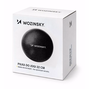 Wozinsky WPDP-C22 rehabilitācijas vingrošanas bumba 22 cm - melna
