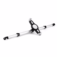 Auto turētājs diviem galvas balstiem (planšetēm 7"–11") sudrabains