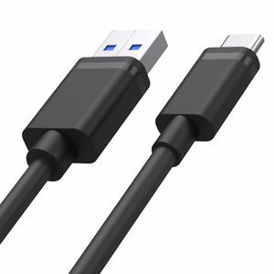 UNITEK KABEL USB USB-A — USB-C 50CM, Y-C481BK melns