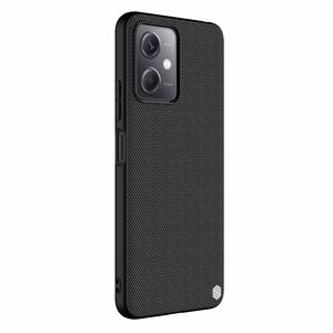 Nillkin teksturēts viedtālruņa apvalks Xiaomi Redmi Note 12 5G / Poco X5 5G pastiprināts neilona pārsegs melns