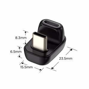 Tech-Protect Ultraboost AA04 USB-C leņķa adapteris - melns