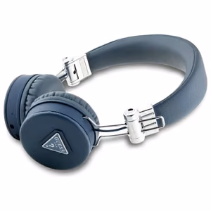 Накладные наушники Guess Bluetooth ENC GUBH70PGTSPSB синие Grained Classic Round Shape