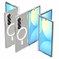 Spigen Tough Armor Pro Mag Magnētiskais viedtālruņa apvalks Samsung Galaxy Z Fold 7 - caurspīdīgs un balts