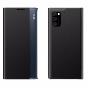 Jauns Sleep Case apvalks ar flapo funkcija un statīvu Poco M4 Pro 5G melns