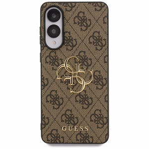 Чехол GUESS для SAMSUNG S25 Edge GUHCS25E4GMGBR (4G PU Big Logo) коричневый