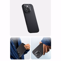 Benks Magnētiskais Armor Pro Kevlara viedtālruņa apvalks iPhone 16 Plus - metāla rāmis 600D - melns (m)