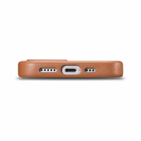 iCarer ādas apvalks iPhone 14 Brūns (WMI14220705-BN) (MagSafe saderīgs)
