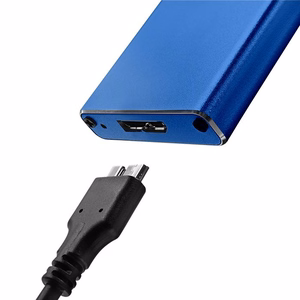 Qoltec 51832 korpuss | M.2 SSD | SATA | NGFF | USB 3.0 | Super speed 5Gb/s | 2TB | zils