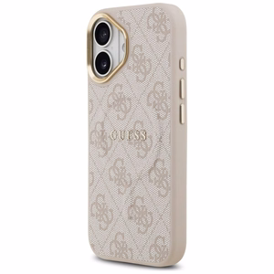 GUESS viedtālruņa apvalks IPHONE 17, saderīgs ar MagSafe GUHMP17SP4MSEGCP (PU 4G ar Classic), rozā