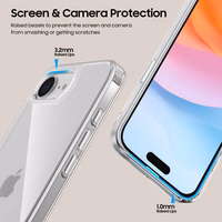 Tech-Protect FlexAir Hybrid viedtālruņa apvalks iPhone 16e - caurspīdīgs