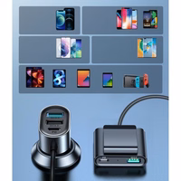 Auto lādētājs Joyroom "JR-CL05" Melns 72W (2xPD / 3xQC3.0)