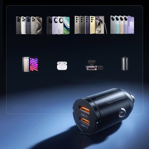 Orico MiniRing 30W 2x USB-C auto lādētājs - melns