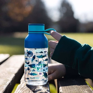 Quokka Ice Kids with Strap Ecozen ūdens pudele, 430 ml, Sea Animals