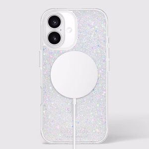 Kate Spade New York Protective MagSafe - Case for iPhone 16 (Chunky Glitter)
