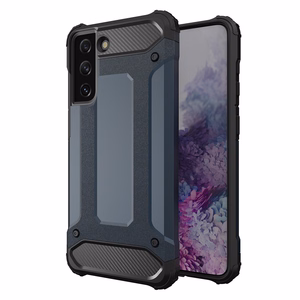 Hybrid Armor viedtālruņa apvalks Samsung Galaxy S23 bruņu hibrīda apvalks zils