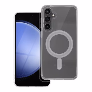 CLEAR MAG COVER viedtālruņa apvalks, saderīgs ar MagSafe, paredzēts SAMSUNG S23 FE, caurspīdīgs