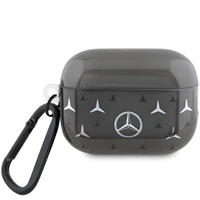Mercedes MEAP28DPMGS AirPods Pro 2 (2022/2023) apvalks ar lielas zvaigznes rakstu, melns