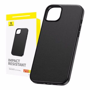 Чехол для iPhone 15 Plus Baseus Fauxther Series (Чёрный)