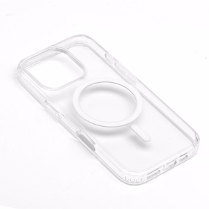 Clear Mag Cover Elite STR maciņš modelim iPhone 17 Pro / 18 Pro, saderīgs ar MagSafe, no nedzeltējoša materiāla, ar Camera Control pogu – caurspīdīgs