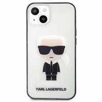 Karl Lagerfeld Iconik Karl Viedtālruņa apvalks iPhone 13 mini - Caurspīdīgs