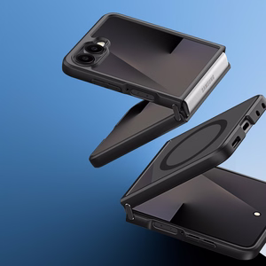 Ar MagSafe saderīgs DUX DUCIS AIMO MAG maciņš SAMSUNG Z Flip 8, melns