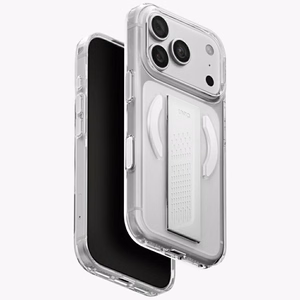 Uniq Heldro Air Magclick Charging vāciņš iPhone 18 Pro / 17 Pro – caurspīdīgs