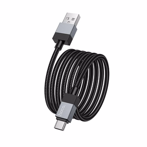 Кабель USB A to USB C Hoco 3A 1 m X110 черный