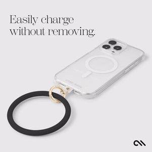 Case-Mate Phone Bangle plaukstas siksniņa viedtālrunim, melnā krāsā