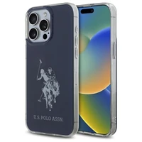 US Polo USHCP15XTPUHRBV iPhone 15 Pro Max 6.7" zila/zila Spīdīgs Liels Logotips