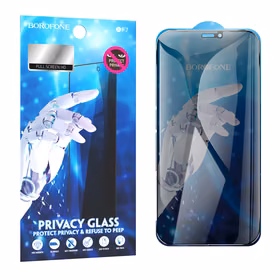 Borofone aizsargstikls BF7 Diamond Armor pilnekrāna Anti-spy Iphone 12 Pro Max - 10 gabali