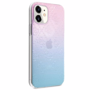 Guess GUHCP12S3D4GGBP iPhone 12 mini 5.4" сине-розовый/сине-розовый жёсткий чехол 4G 3D Pattern Collection