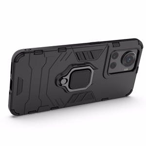 Ring Armor bruņots hibrīda apvalks ar magnētisko turētāju OnePlus Ace Melns