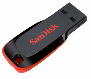 SanDisk zibatmiņa 128GB USB 2.0 Cruzer Blade