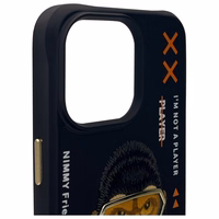 Nimmy Cool&Cute 2.0 pērtiķa apvalks iPhone 15 Pro Max - melns