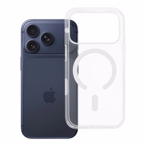 Clear Mag Cover Elite STR maciņš modelim iPhone 17 Pro / 18 Pro, saderīgs ar MagSafe, no nedzeltējoša materiāla, ar Camera Control pogu – caurspīdīgs